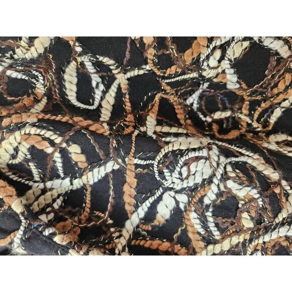 Y2K Joni B. XL black with string accents cotton jacket/blazer - Picture 2 of 6